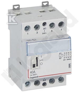 Модульний контактор SM 340 40A 24V 4NO з маніпулятором