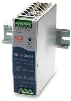 Zasilacz na szynę DIN 120W 24V 5A