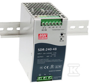 Zasilacz na szynę DIN 240W 24V 10A