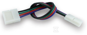 Szybkozłączka do taśm LED RGB 10mm, taśma-przewód-taśma
