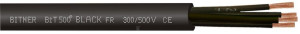 Przewód sterowniczy BiT 500 BLACK FR 2x1,5 500V