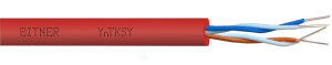 Kabel telekomunikacyjny przeciwpożarowy YnTKSY 1x2x1,0