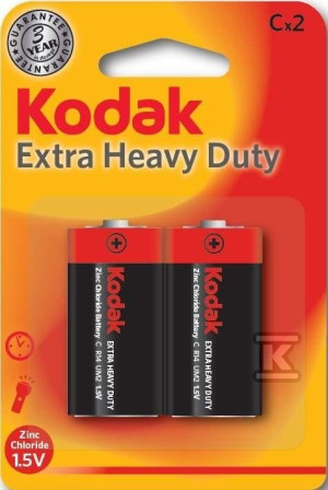 Bateria cynkowo-węglowa KODAK CHZ-2 (R14), blister=2 szt