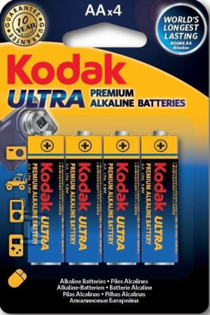 Bateria alkaliczna KODAK Ultra Premium AA-4 LR6, blister=4 szt