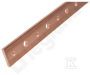 Szyna zasilająca 25x5mm, długość 1750mm