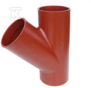 Trójnik żeliwny SML 200X100/45 (żeliwo szare bezkielichowe)