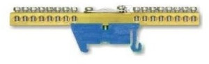 Listwa zerowa TH-35 D niebieska
