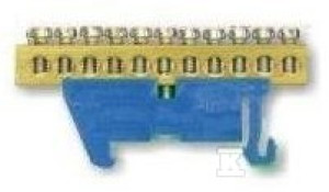 Шина заземлення TH-35-11 синя