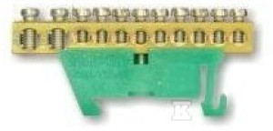 Listwa zerowa TH-35 11/25 zielona