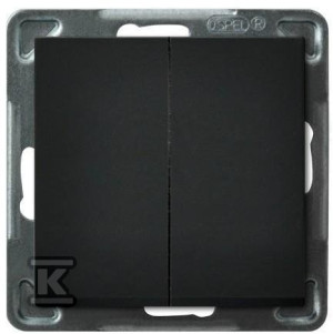Łącznik podwójny schodowy, czarny mat SONATA ŁP-10R/M/33