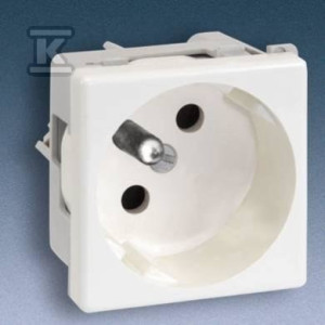 Gniazdo K45 z uziemieniem 16A/230V~, czarny, Connect