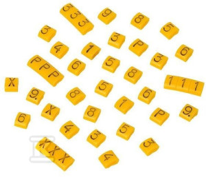Маркер для ідентифікації дротів MZ-0 без друку, упаковка = 250 шт.