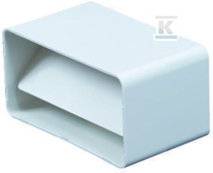 З'єднувальний кутник пластиковий з зворотним клапаном (55x110)