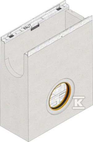 Дренажна канава FASERFIX KS 150 - з оцинкованим відстійником, оцинковані рами