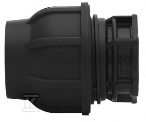 Затискний корок PP 50 PN16 PN16, для труб PE, колір чорний.