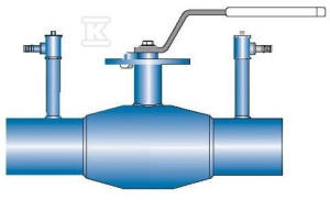 Кран регулюючий DN100 PN25, під приварювання