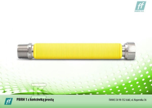 Газопровід розтяжний DN 20, L = 150 / 280 ANT з ніпелем.