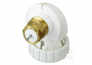 Adapter kątowy do grzejników z zaworami zintegrowanymi produkcji Danfoss