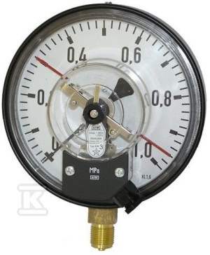 Manometr kontaktowy 0-1 MPa, przystawka EZ1, przyłącze dolne M20x1,5