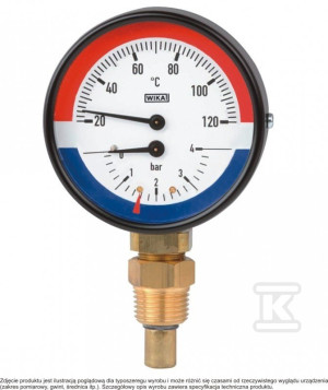 Termomanometr WP80R R1/2 1,0 MPa/120 ST.C