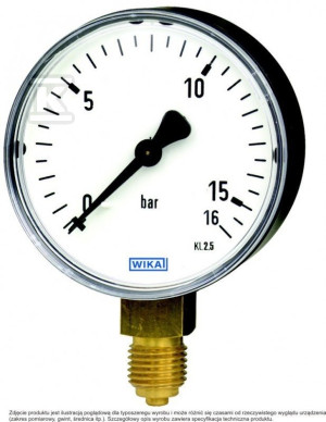 Manometr 111.10.063 M12x1,5 0-4 bar tworzywo