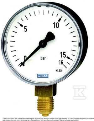 Manometr 111.10.100 M20x1,5 0-16 bar stal