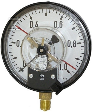 Manometr kontaktowy 0-4BAR,R160,EM3 ,M20x1,5