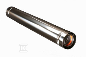 Rura kominowa L-250 DN 60/100 powietrzno-spalinowa kondensacyjna z uszczelką do kotłów kondensacyjnych / Turbo