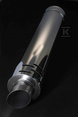 Końcówka wylotu spalin DN 80/125 L=1000 pozioma do kotłów kondensacyjnych i turbo