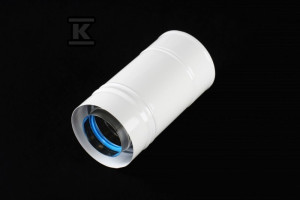 Rura kominowa DN 60/100 L=250 powietrzno-spalinowa biała do kotłów kondensacyjnych i turbo
