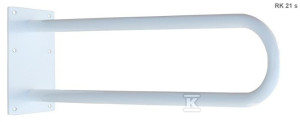 Poręcz stała Ergoplus 60 cm do WC / umywalek, malowana proszkowo, biała