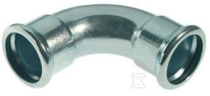 Kolano 90° Steel Sprinkler - 76.1