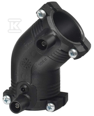 Коліно електроопору 45ST. d63 PE100, SDR11, PN10 газ/PN16 вода