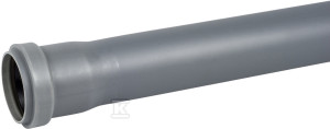 Rura PP-HT 50x1.8x1000 sanitarna, do kanalizacji wewnętrznej, kolor popiel, Onnline