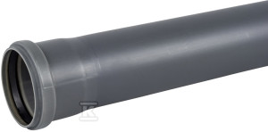 Rura PP-HT 75x1.9x1000 sanitarna, do kanalizacji wewnętrznej, kolor popiel, Onnline