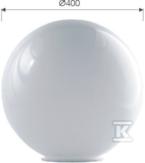 Klosz Kula biała 400 k-180 pmma