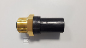 Adapter mosiądz elektrooporowy GZ 25X3/4" SDR11, woda-gaz