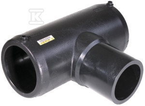 Trójnik 90 stopni równoprzelotowy elektrooporowy 125 SDR7.4 SDR11 SDR13.6 SDR17, woda-gaz