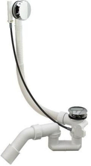 Syfon wannowy Simplex 40 / 50 tworzywo sztuczne / chromowany