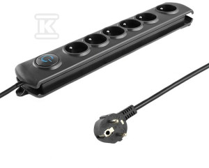 Listwa antyprzepięciowa Quick Switch 6 gniazd 3m