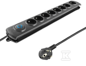 Listwa antyprzepięciowa Quick Switch 8 gniazd 3m
