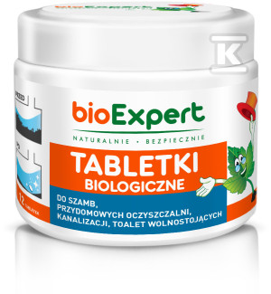 Tabletki biologiczne 12 szt. do szamb i przydomowych oczyszczalni ścieków