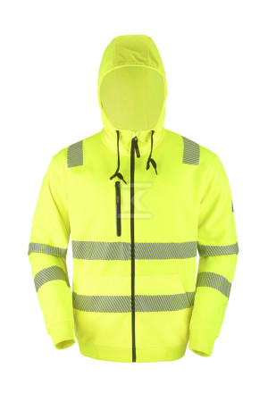 Робоча світловідбивальна кофта HI-VI (fluo) жовта M PROF