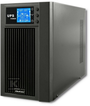 Zasilacz awaryjny UPS/On-line/Pure Sine Wave/3kVA/2.4kW/LCD/USB QOLTEC