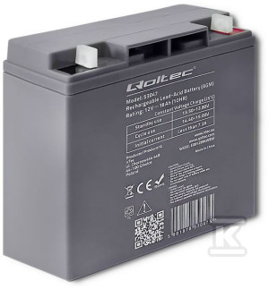 Akumulator AGM/12V/18Ah/max. 270A QOLTEC