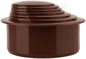 Redukcja rynnowa wielostopniowa PP dn110X63-70-75-80-90-100 brąz, do systemu spustowego rynien
