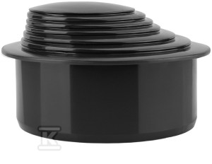 Redukcja rynnowa wielostopniowa PP dn110X63-70-75-80-90-100 grafit, do systemu spustowego rynien