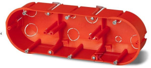 Puszka podtynkowa PK-3X60, pomarańczowa