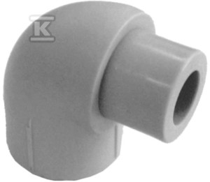 Kolano PP nyplowe 90st 40mm