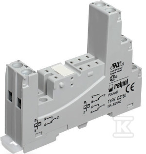 Роз'єм для реле GZT80-СІРИЙ для реле RM84, RM85, RM87L, RM87P